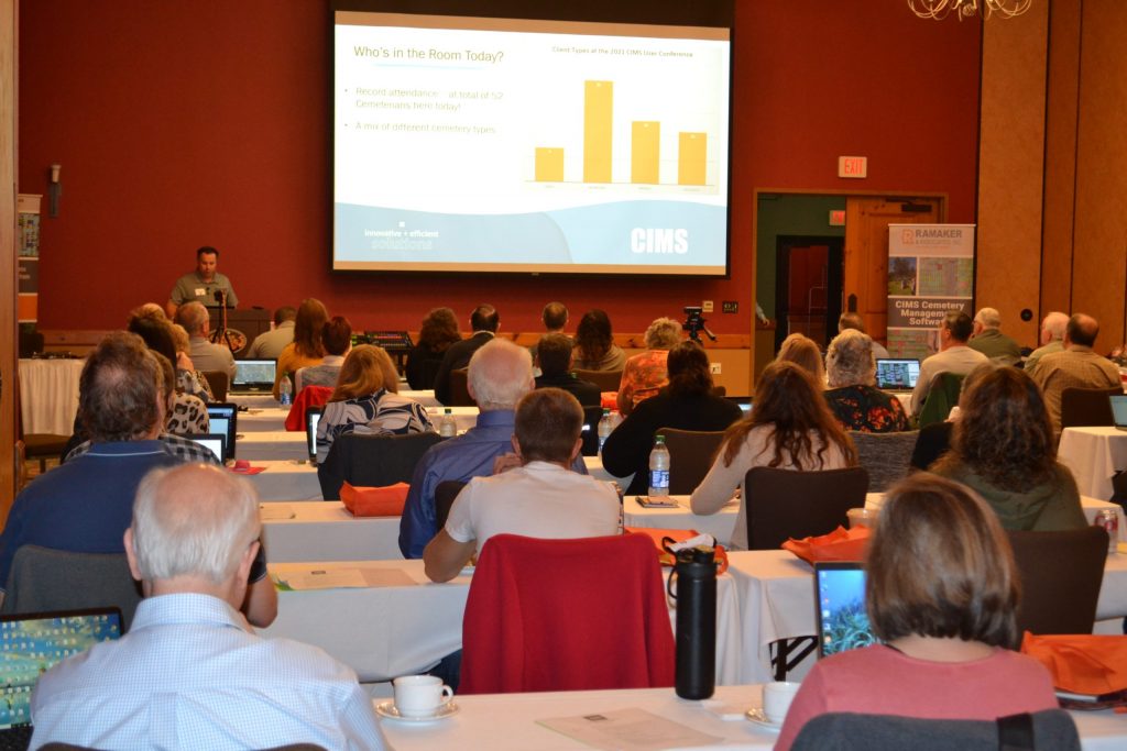 dsc_0404 Brandon Finley presents CIMS updates at the 2021 CIMS User Conference.
